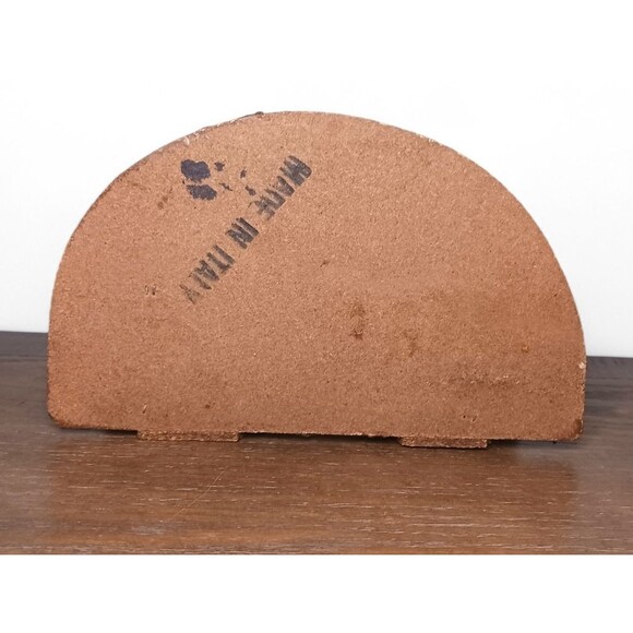 Vintage Fontanini Italy Wood Crèche & 6 pc Figurines Set Mary Jesus Joseph Angel - Picture 5 of 5